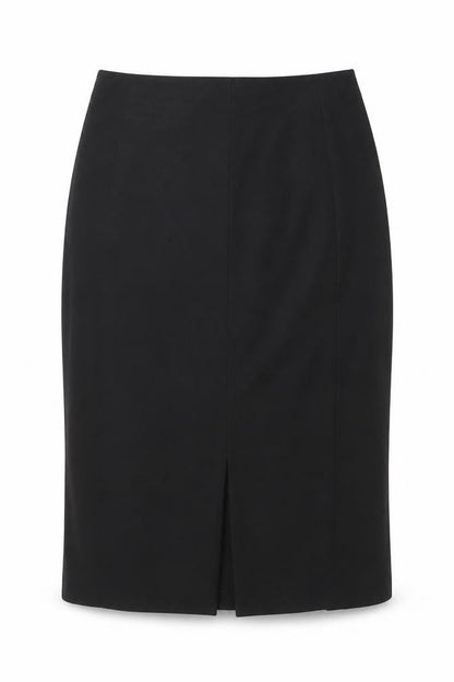 Marks and Spencer Womens Black Polyester A-Line Skirt Size 14 Zip