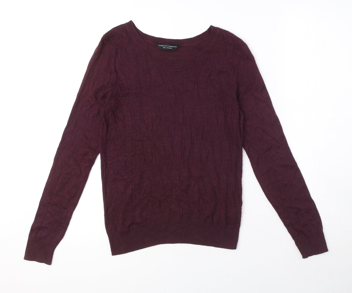 Womens UK Size 6 Dorothy Perkins Purple Pullover Jumper