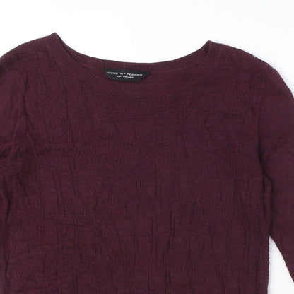 Womens UK Size 6 Dorothy Perkins Purple Pullover Jumper