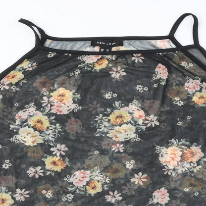 Womens UK Size 10 New Look Black Basic Blouse