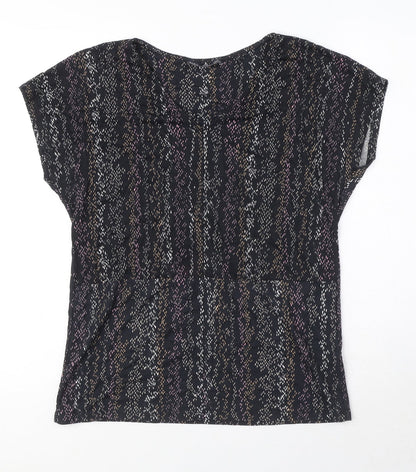 Womens UK Size 12 Marks and Spencer Black Basic T-Shirt