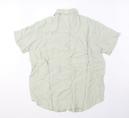 Womens UK Size 12 Marks and Spencer Green Basic Button-Up