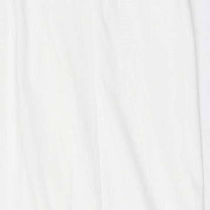 Zara Womens White Polyester Maxi Size S Off the Shoulder Pullover
