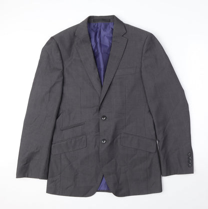 Autograph Mens Grey Wool Jacket Suit Jacket Size M Regular