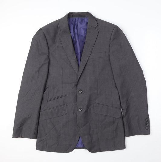 Autograph Mens Grey Wool Jacket Suit Jacket Size M Regular