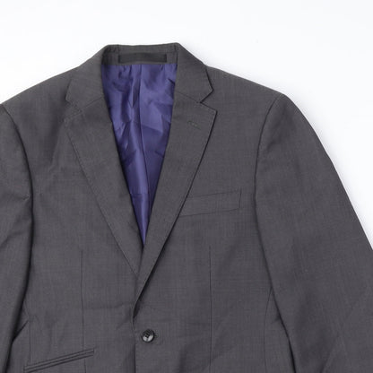 Autograph Mens Grey Wool Jacket Suit Jacket Size M Regular