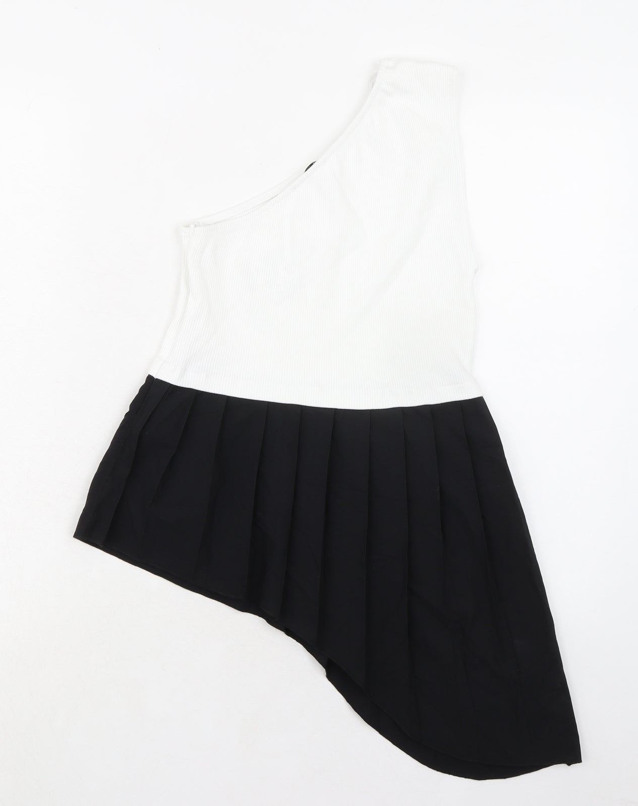 Womens UK Size S Zara Black Basic Tank