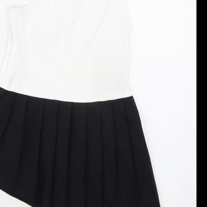 Womens UK Size S Zara Black Basic Tank