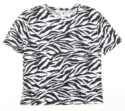 Womens UK Size 8 Marks and Spencer Black Basic T-Shirt