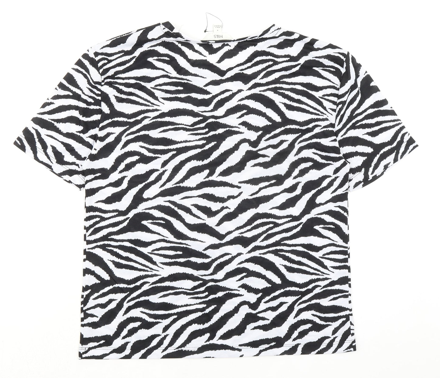 Womens UK Size 8 Marks and Spencer Black Basic T-Shirt