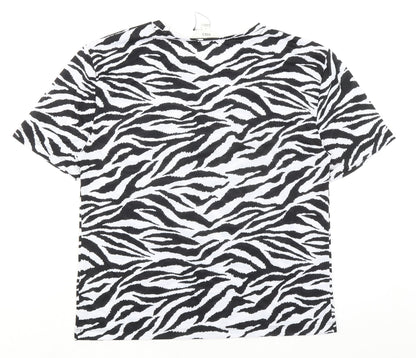 Womens UK Size 8 Marks and Spencer Black Basic T-Shirt