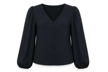 Womens UK Size 8 Marks and Spencer Black Basic Blouse