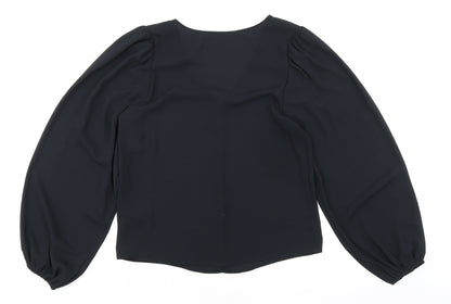 Womens UK Size 8 Marks and Spencer Black Basic Blouse