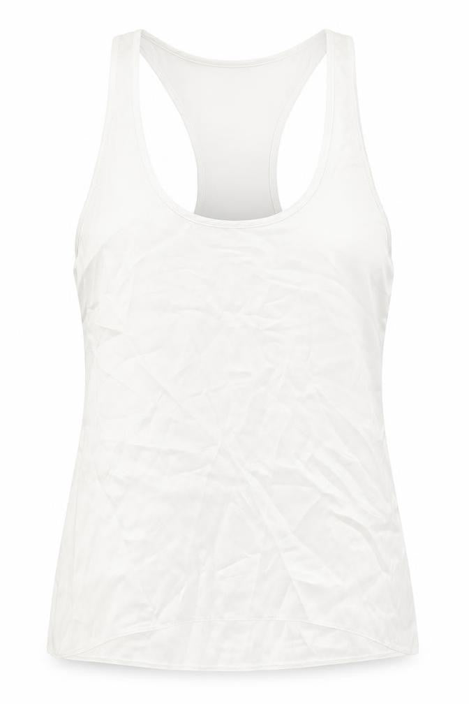 Womens UK Size M Zara White Basic Tank