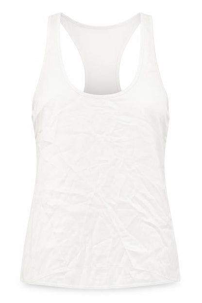 Womens UK Size M Zara White Basic Tank