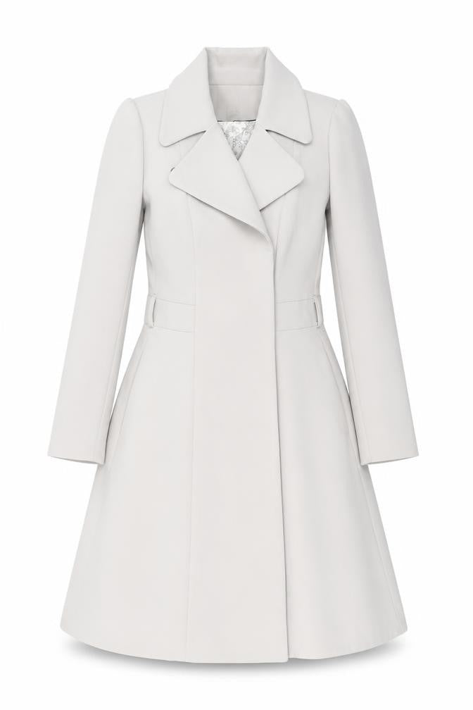 Womens UK Size 10 H&M Grey Overcoat