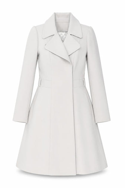 Womens UK Size 10 H&M Grey Overcoat