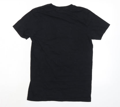 Womens UK Size 8 River Island Black Basic T-Shirt