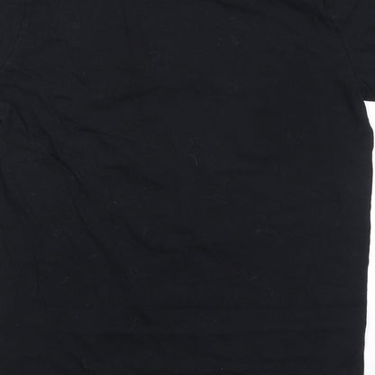 Womens UK Size 8 River Island Black Basic T-Shirt