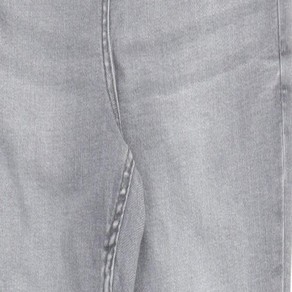 Womens UK Size 14 Papaya Regular Fit Skinny Grey Jeans