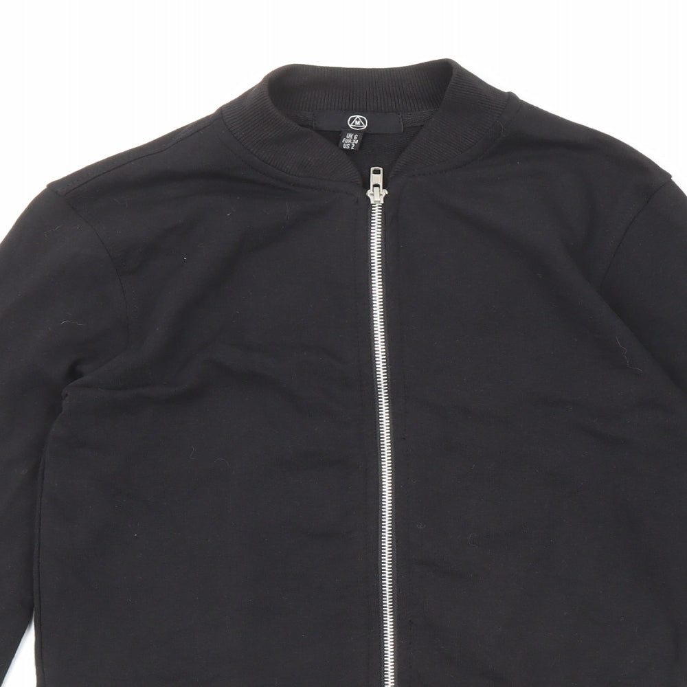 Missguided Womens Black Jacket Size 6 Zip
