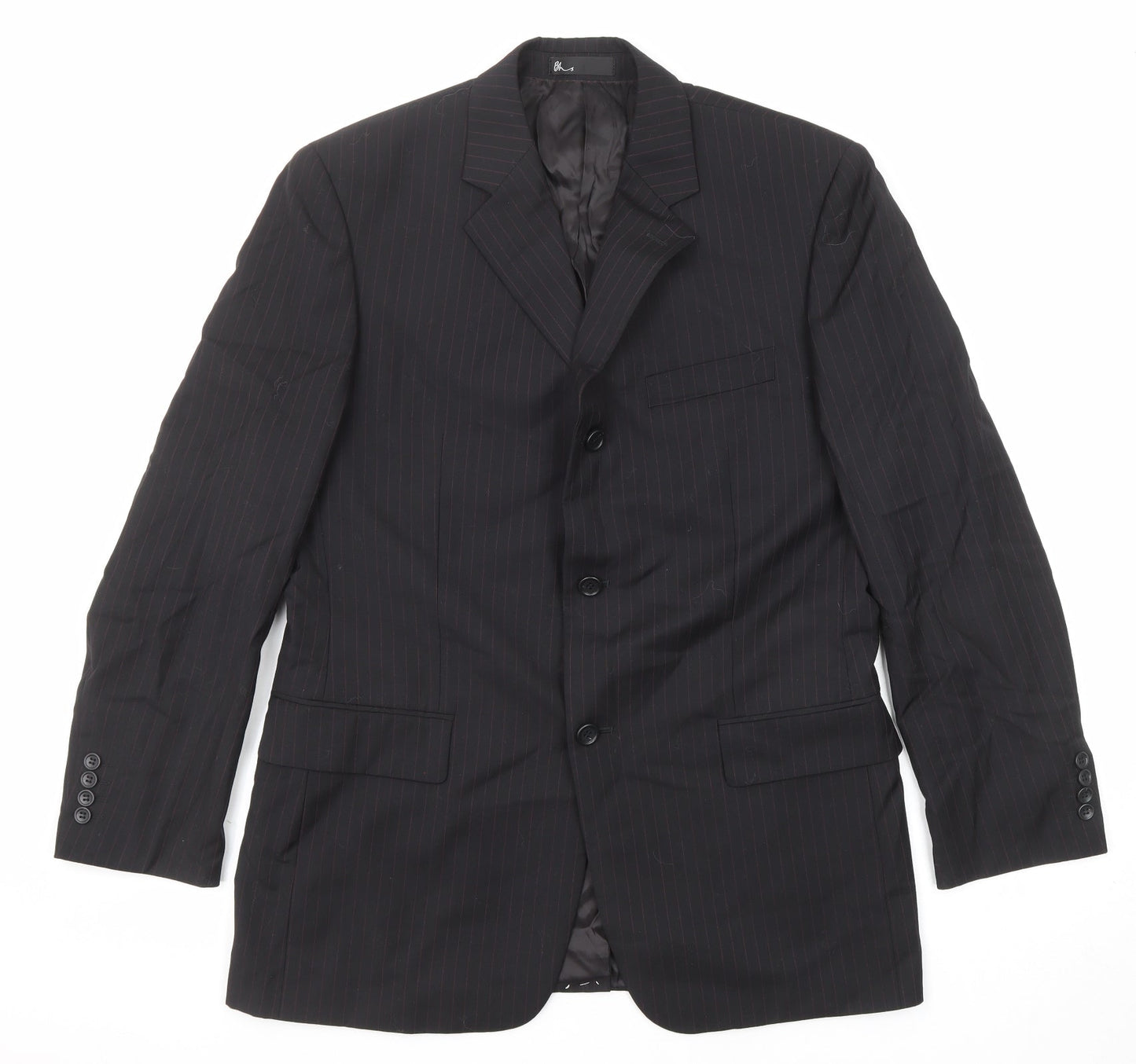 Mens UK Size 40 BHS Regular Black Suit Jacket