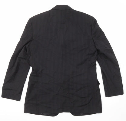 Mens UK Size 40 BHS Regular Black Suit Jacket