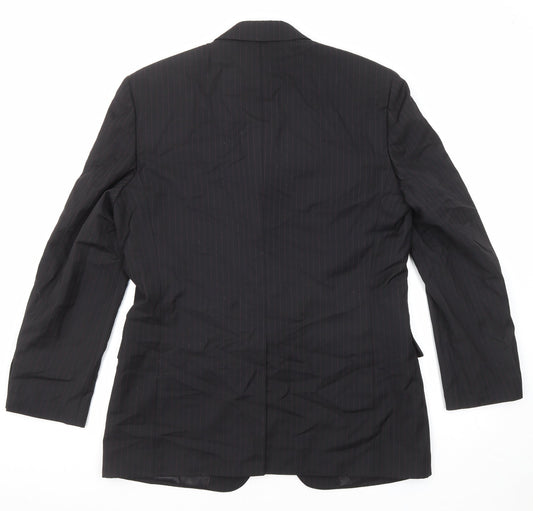 Mens UK Size 40 BHS Regular Black Suit Jacket