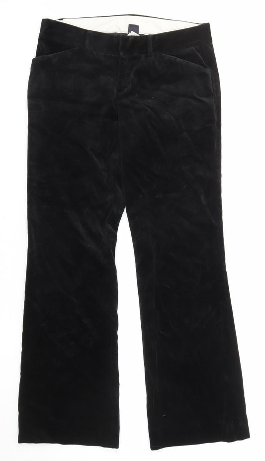 Womens UK Size 30 Gap Regular Fit  Black Trousers