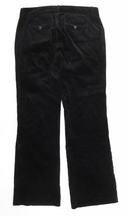 Womens UK Size 30 Gap Regular Fit  Black Trousers