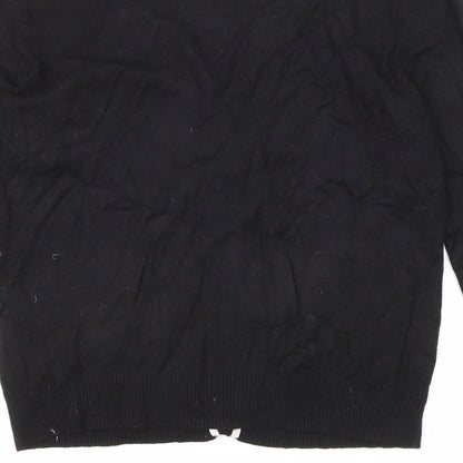 Womens UK Size 12 Louche Black Cardigan Jumper