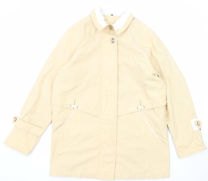 Berkertex Womens Ivory Jacket Coat Size 10 Zip