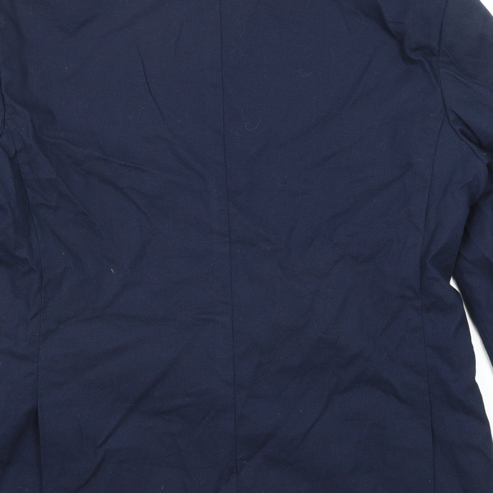 Sonny Bono Mens Blue Cotton Jacket Suit Jacket Size 50 Regular
