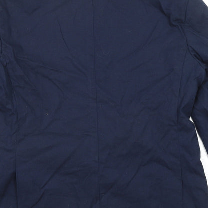 Sonny Bono Mens Blue Cotton Jacket Suit Jacket Size 50 Regular