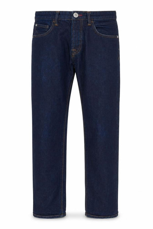 Mens UK Size 30 in Crosshatch Regular Fit Straight Blue Jeans