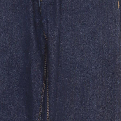 Crosshatch Mens Blue Cotton Straight Jeans Size 30 in L27 in Regular Zip