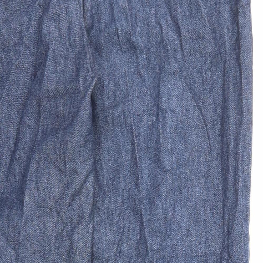 Damart Womens Blue Cotton Tapered Jeans Size 12 L26 in Regular