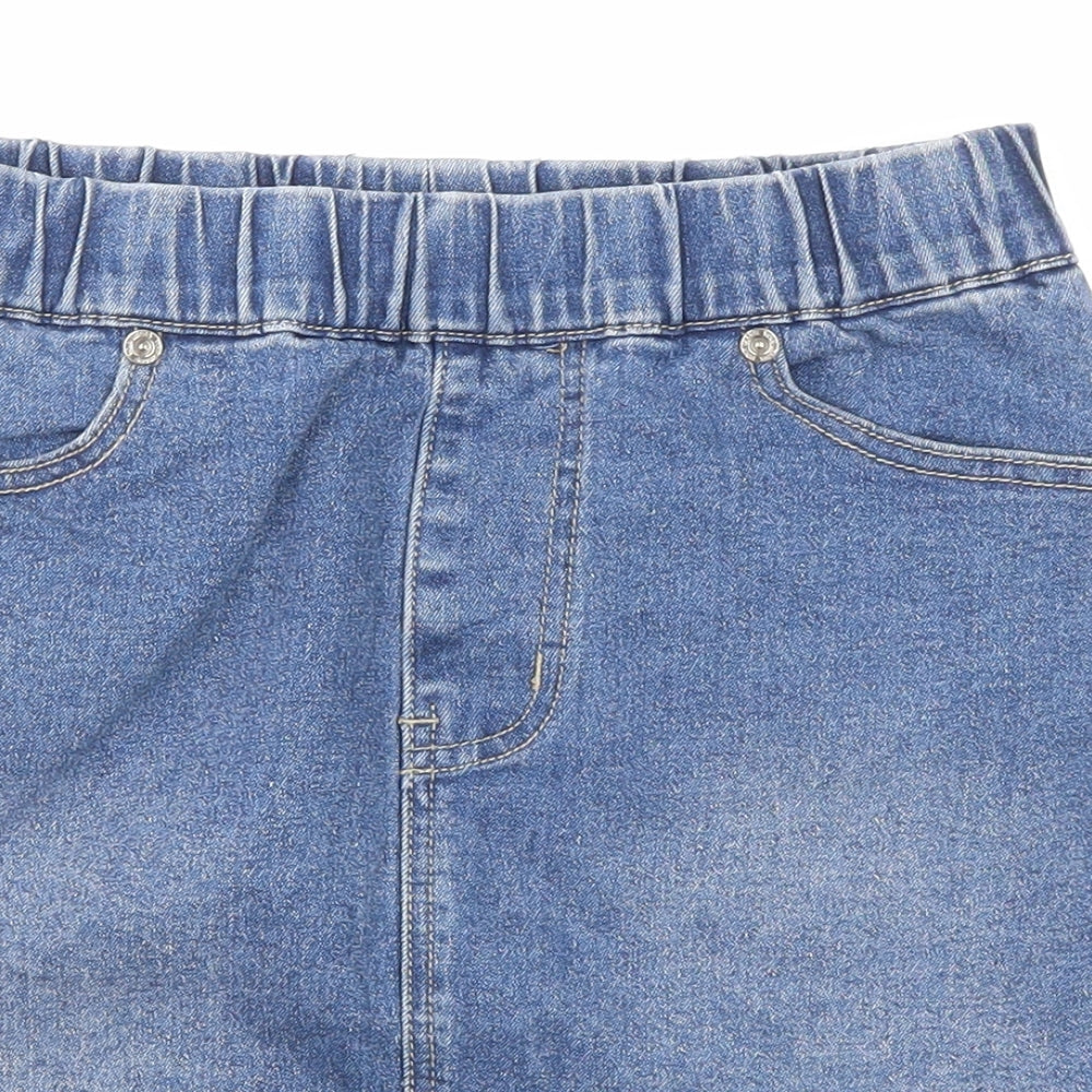 Voir Jeans Womens Blue Cotton Mini Skirt Size S