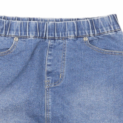 Voir Jeans Womens Blue Cotton Mini Skirt Size S