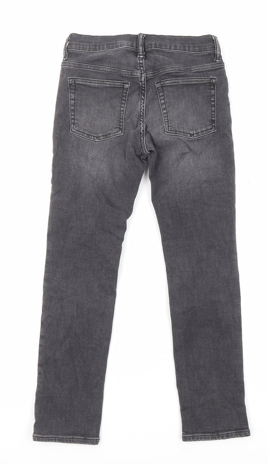 Gap Womens Grey Cotton Skinny Jeans Size 10 L24 in Regular Zip