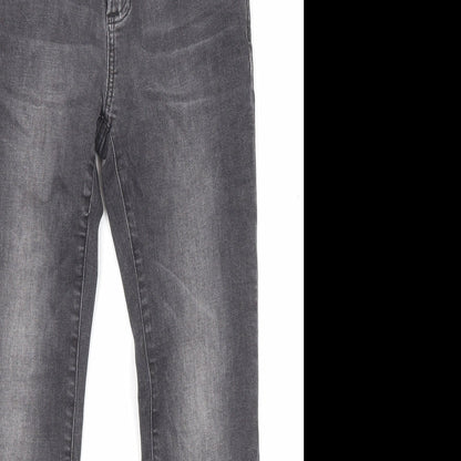 Gap Womens Grey Cotton Skinny Jeans Size 10 L24 in Regular Zip