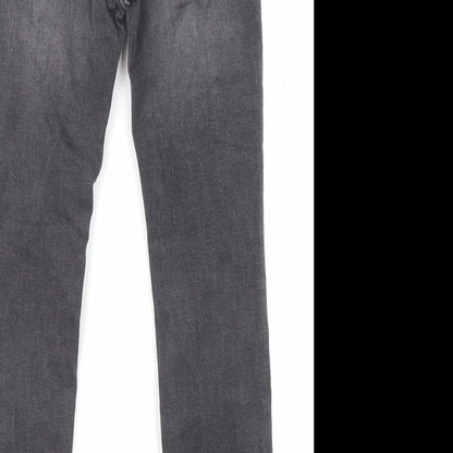 Gap Womens Grey Cotton Skinny Jeans Size 10 L24 in Regular Zip