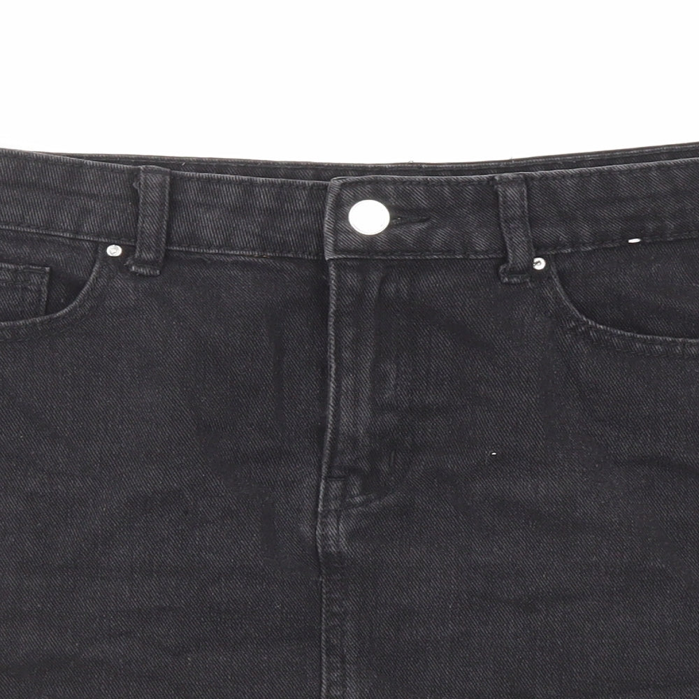 Womens UK Size 10 Denim & Co. A-Line Denim Skirt