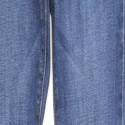 Denim & Co. Womens Blue Cotton Skinny Jeans Size 10 L31 in Regular Zip