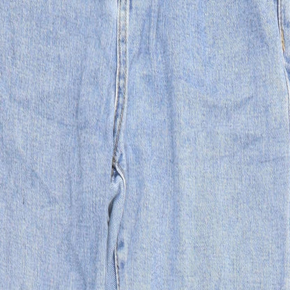 Womens UK Size 8 Momokrom Regular Fit Straight Blue Jeans