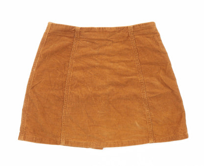 Womens UK Size 8 Topshop A-Line Corduroy Skirt