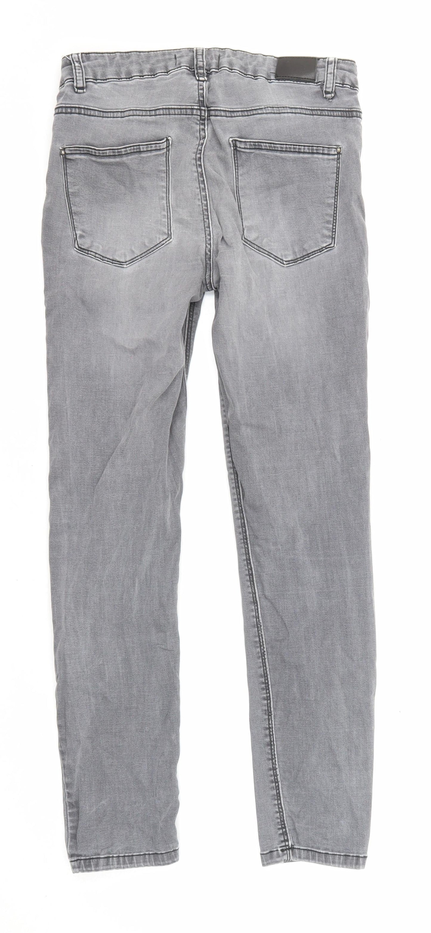 Womens UK Size 8 Pimkie Regular Fit Skinny Grey Jeans