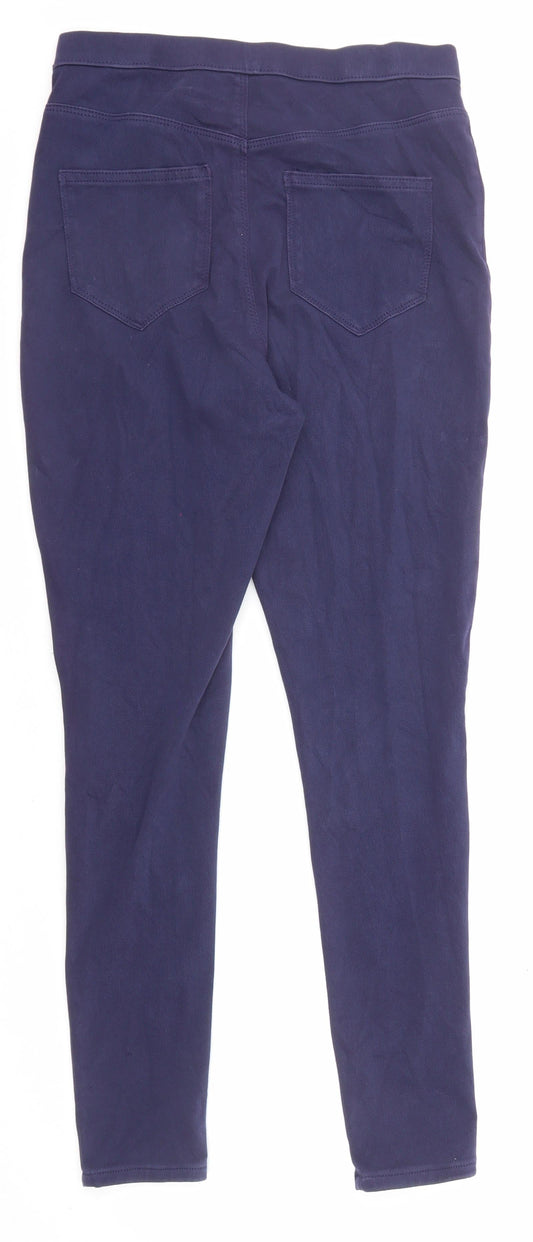 George Womens Blue Cotton Skinny Jeans Size 10 L28 in Regular