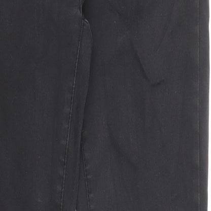 Denim & Co. Womens Black Cotton Skinny Jeans Size 10 L28 in Regular Zip