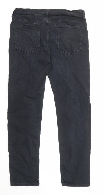 Amazon Mens Black Cotton Straight Jeans Size 32 in L32 in Regular Zip